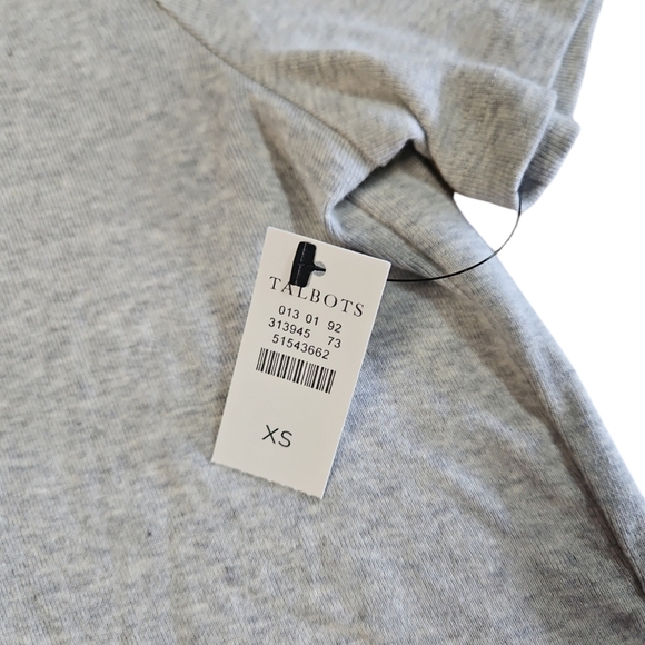 Talbots Women's Gray Tee Size XS - Picture 3 of 7